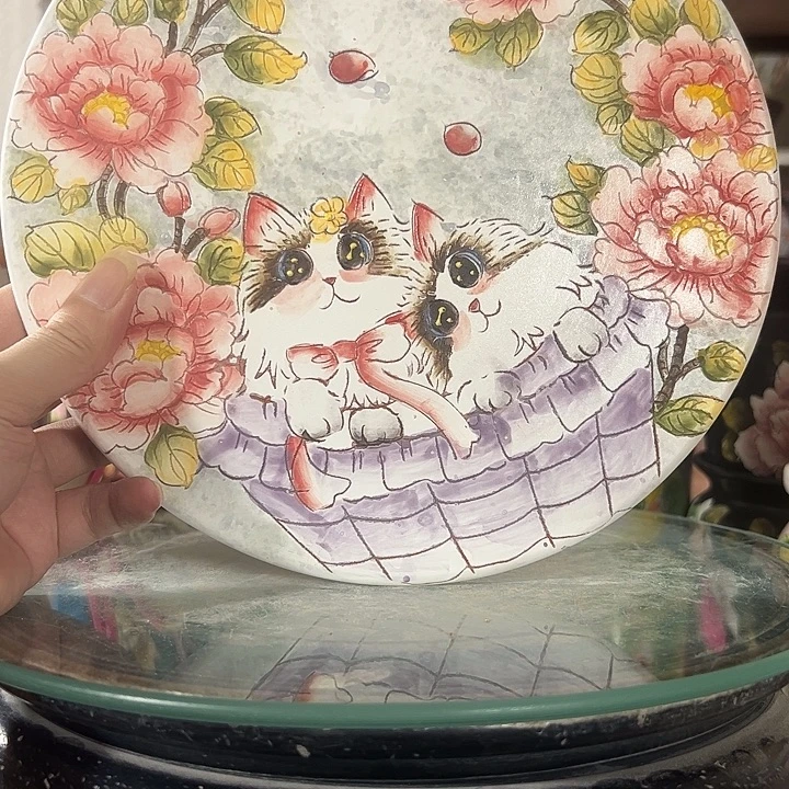 C***贝满38包邮 景德镇手绘花盆