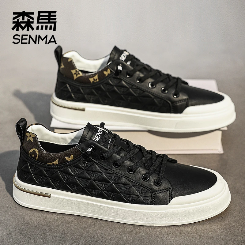 SENMA/森马秋季新款运动防臭休闲小白鞋防滑低帮轻便时尚板鞋男