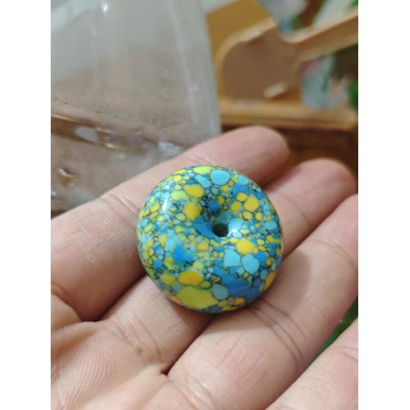 E2高池三彩平安扣