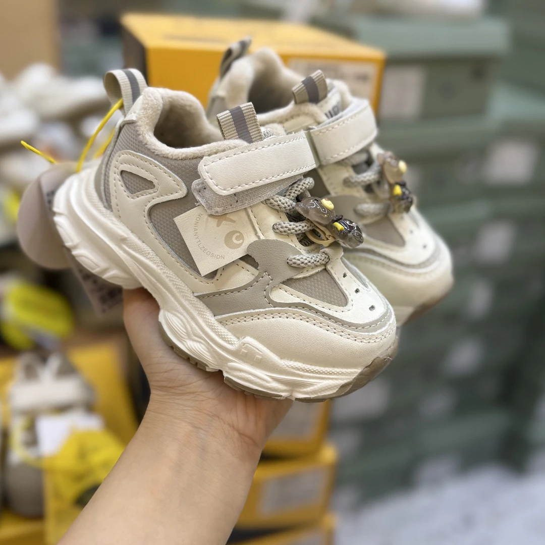 摇篮宝贝小熊加绒二棉运动鞋8221