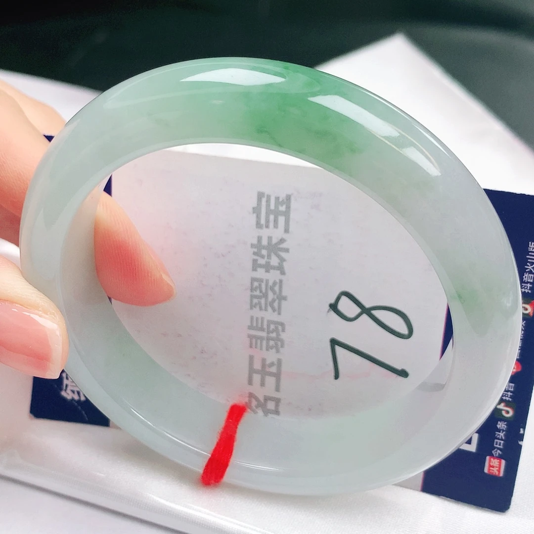 翡翠未镶嵌手镯缅甸天然a货翡翠手镯