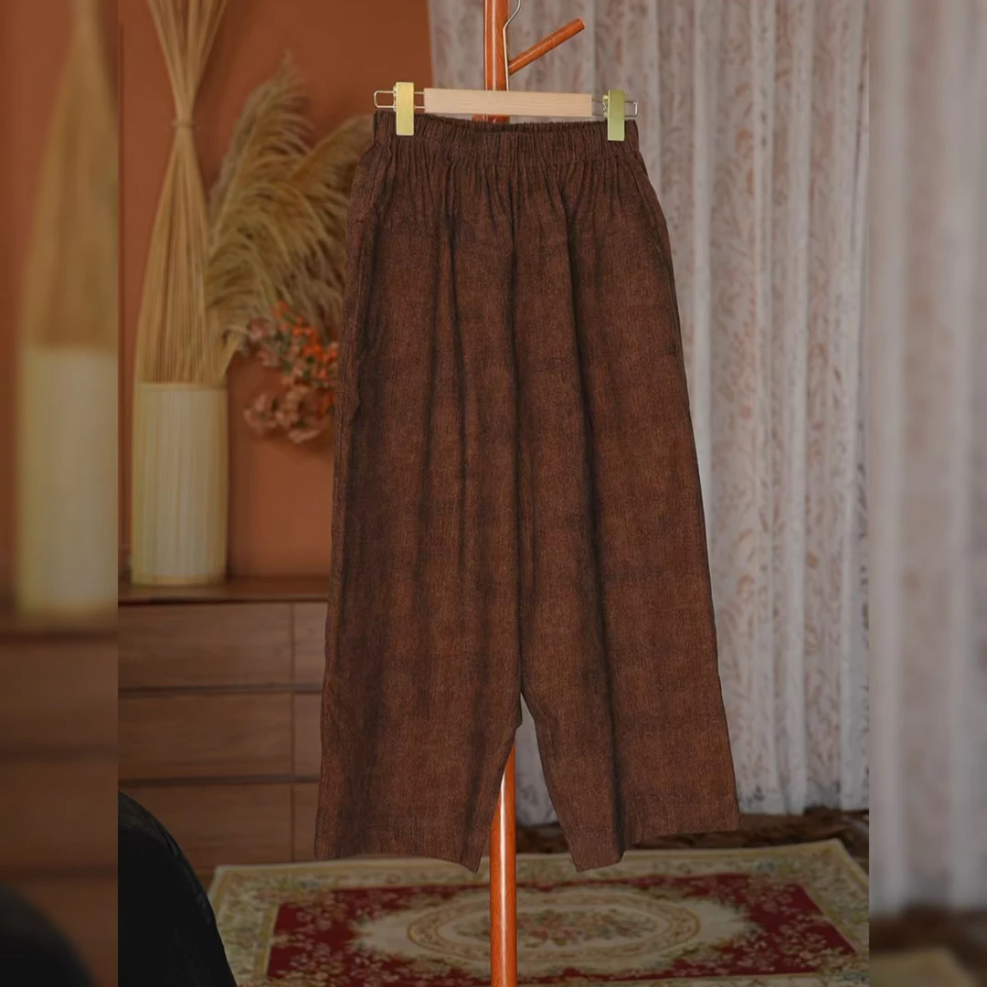 【新品 · 香云纱长裤】100%桑蚕丝 国风原创长裤