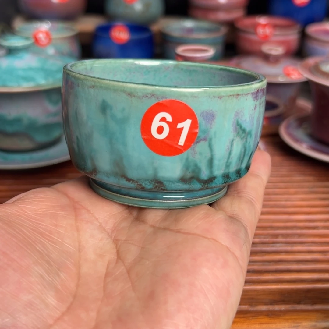 手工制作钧窑茶器