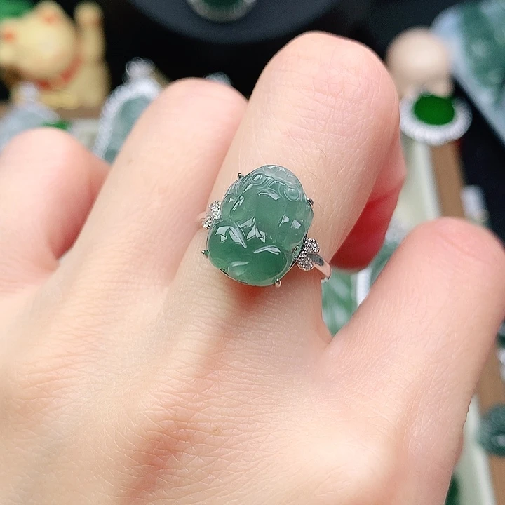 颈饰银S925镶嵌翡翠吊坠