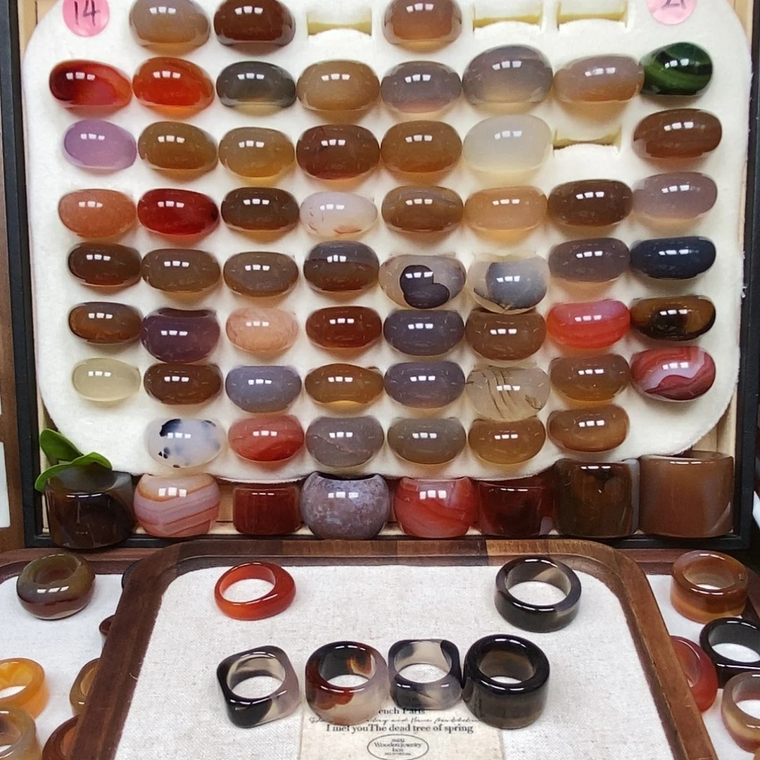 用***2玛瑙/玉髓未镶嵌戒指