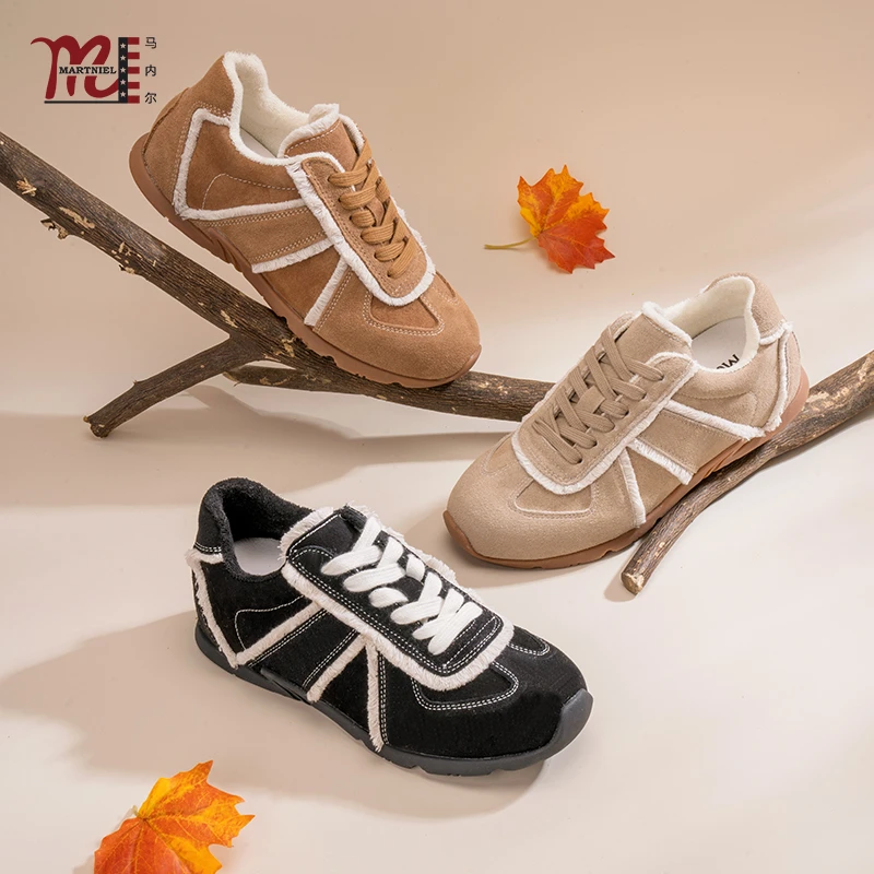 马内尔高级感羊羔毛德迅鞋女MG252161