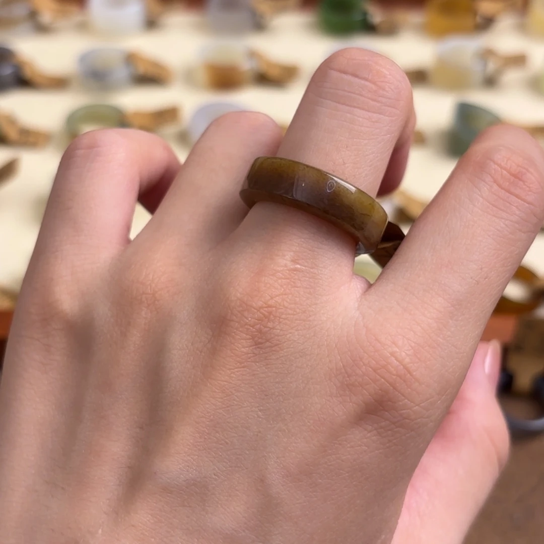 和田玉戒指未镶嵌直径17.7福利