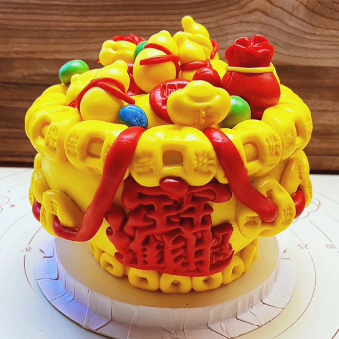 招财进宝模具花勃勃中式蛋糕手工DIY烘焙面点工具