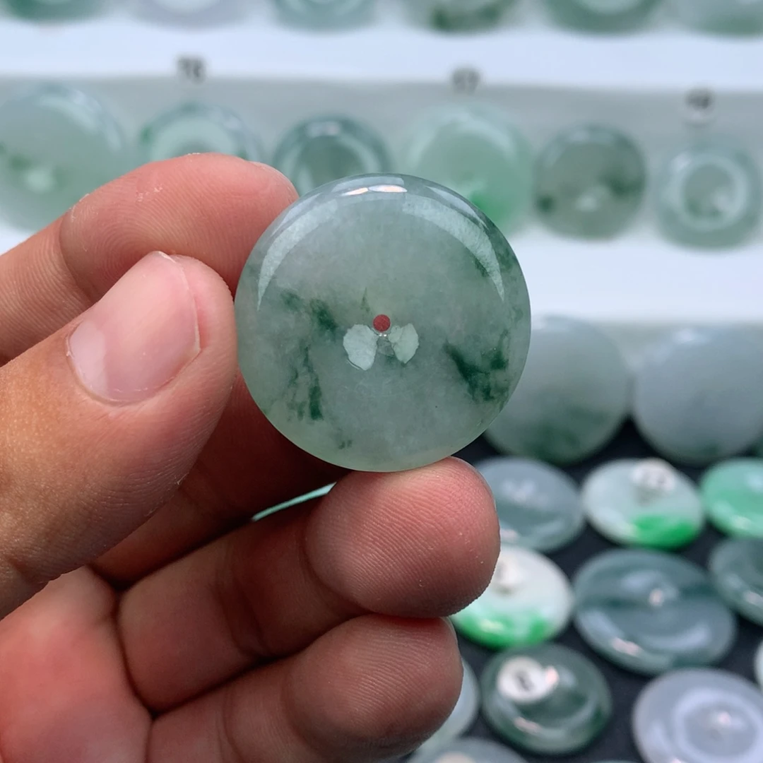 翡翠未镶嵌颈饰缅甸天然A货翡翠29.6-6.0