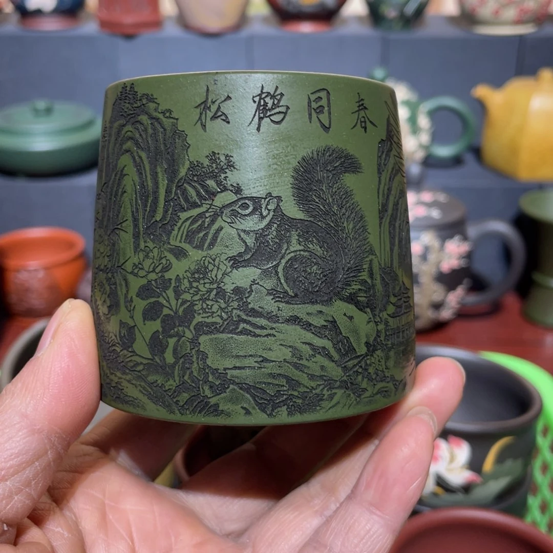 原矿紫砂手工主人杯