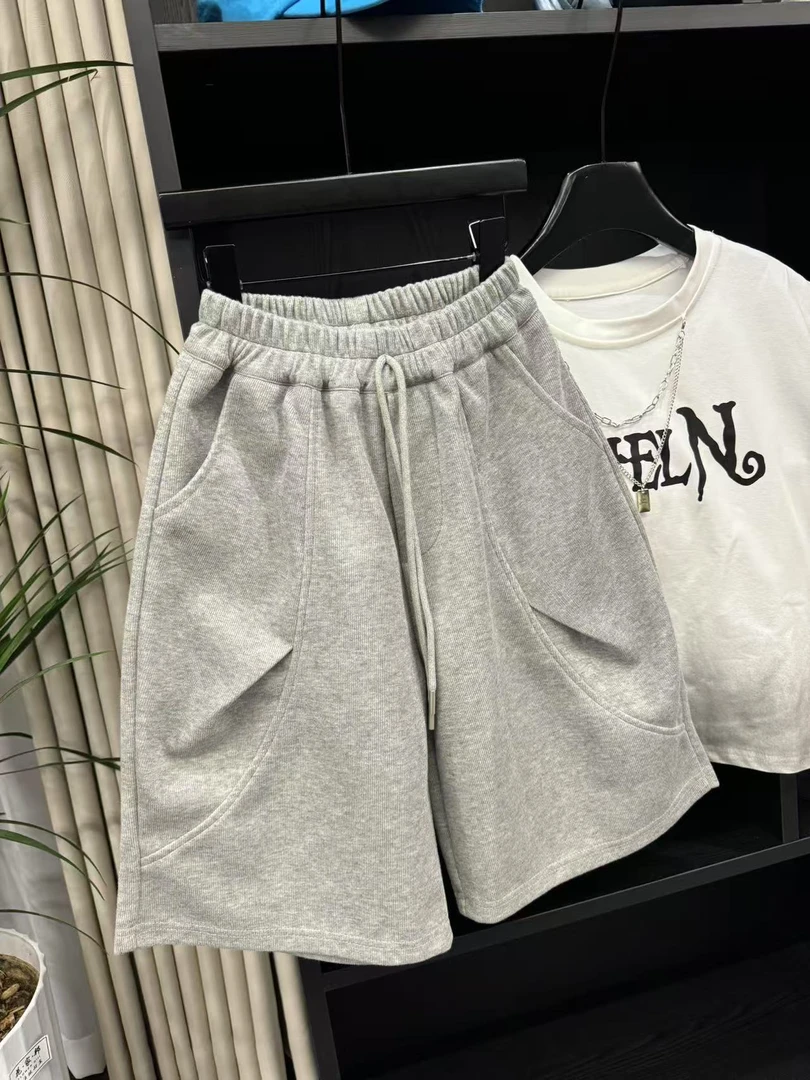 吾2025【Y】4月22日 儿童男童女童灰色经典短裤5233-