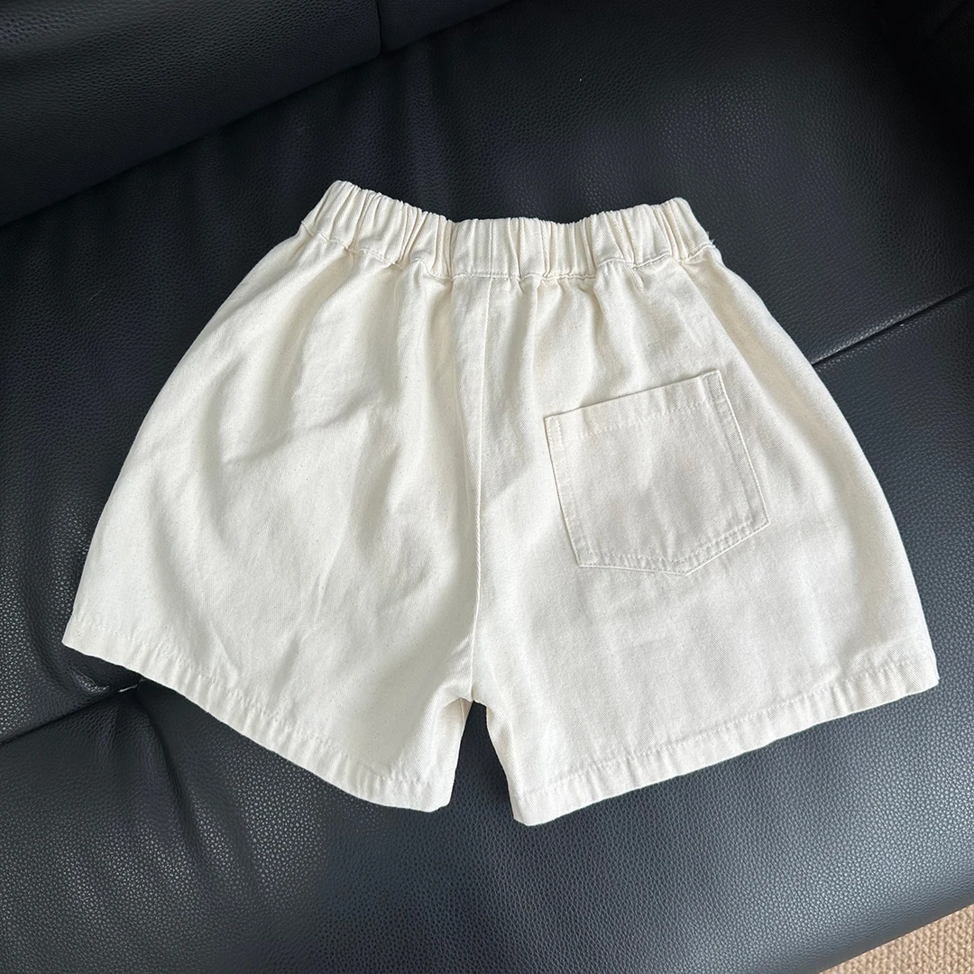 女童短裤2025夏季新款儿童休闲百搭棉麻洋气宝宝童装裤子24060505