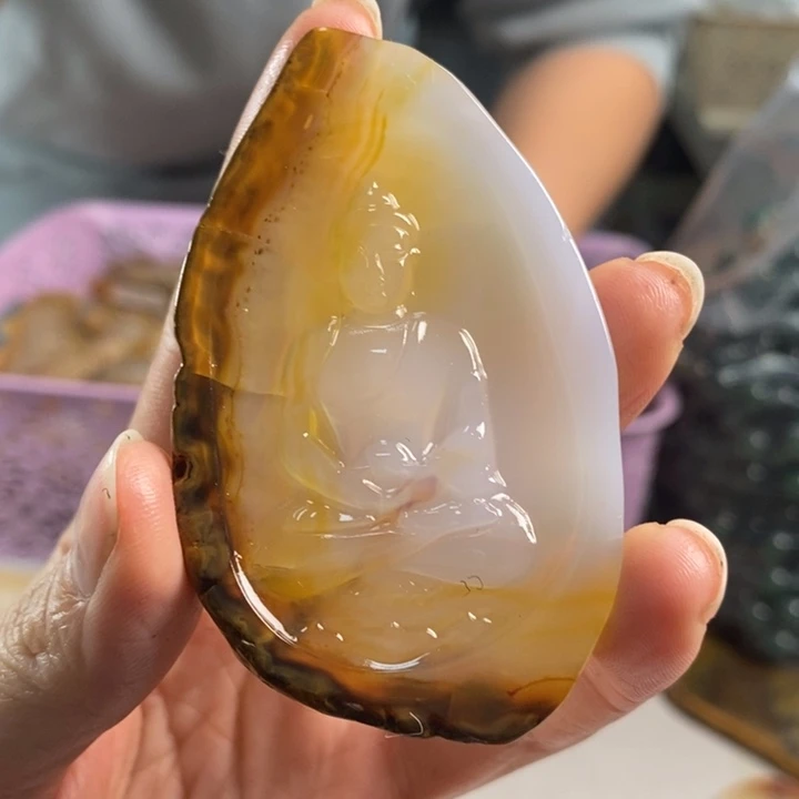 玛瑙/玉髓吊坠(不含链)未镶嵌