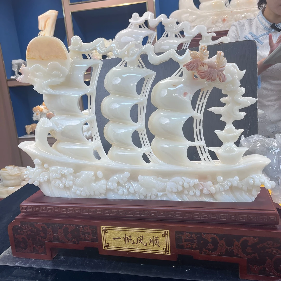 一帆风顺摆件--家居装饰品乔迁开业公司办公室客厅大堂摆件工艺品