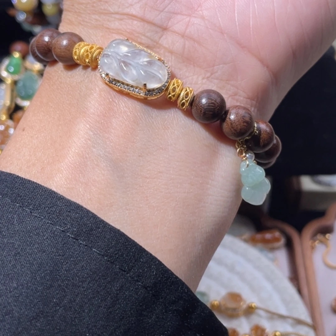 翡翠银S925镶嵌颈饰