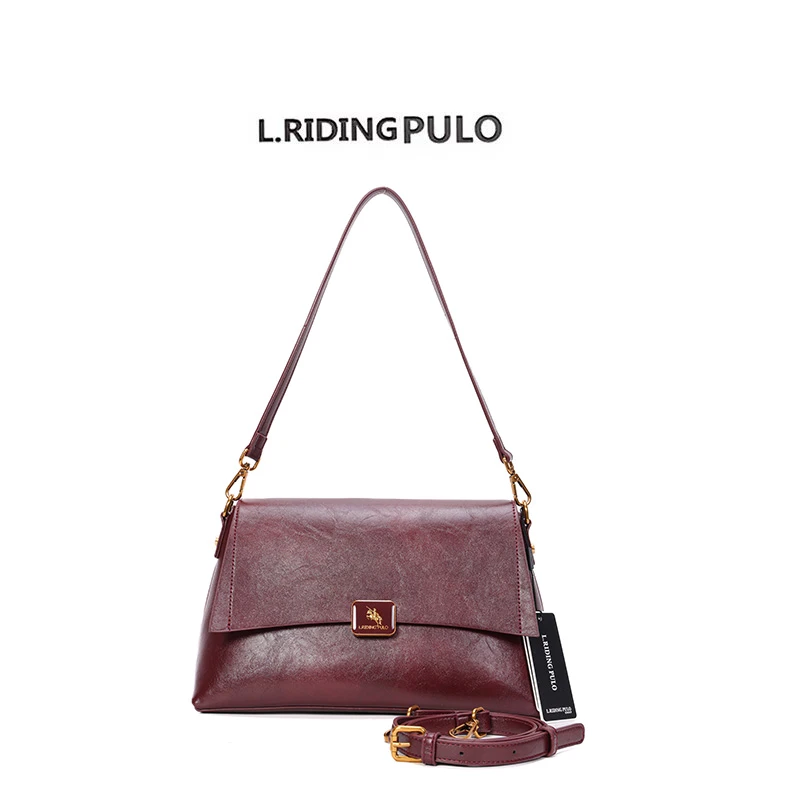 【正品保罗】2025新款时尚休闲单肩包复古高级大容量包包女秋冬百搭