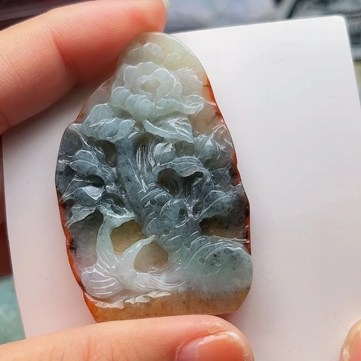 翡翠未镶嵌吊坠(不含链)挂件