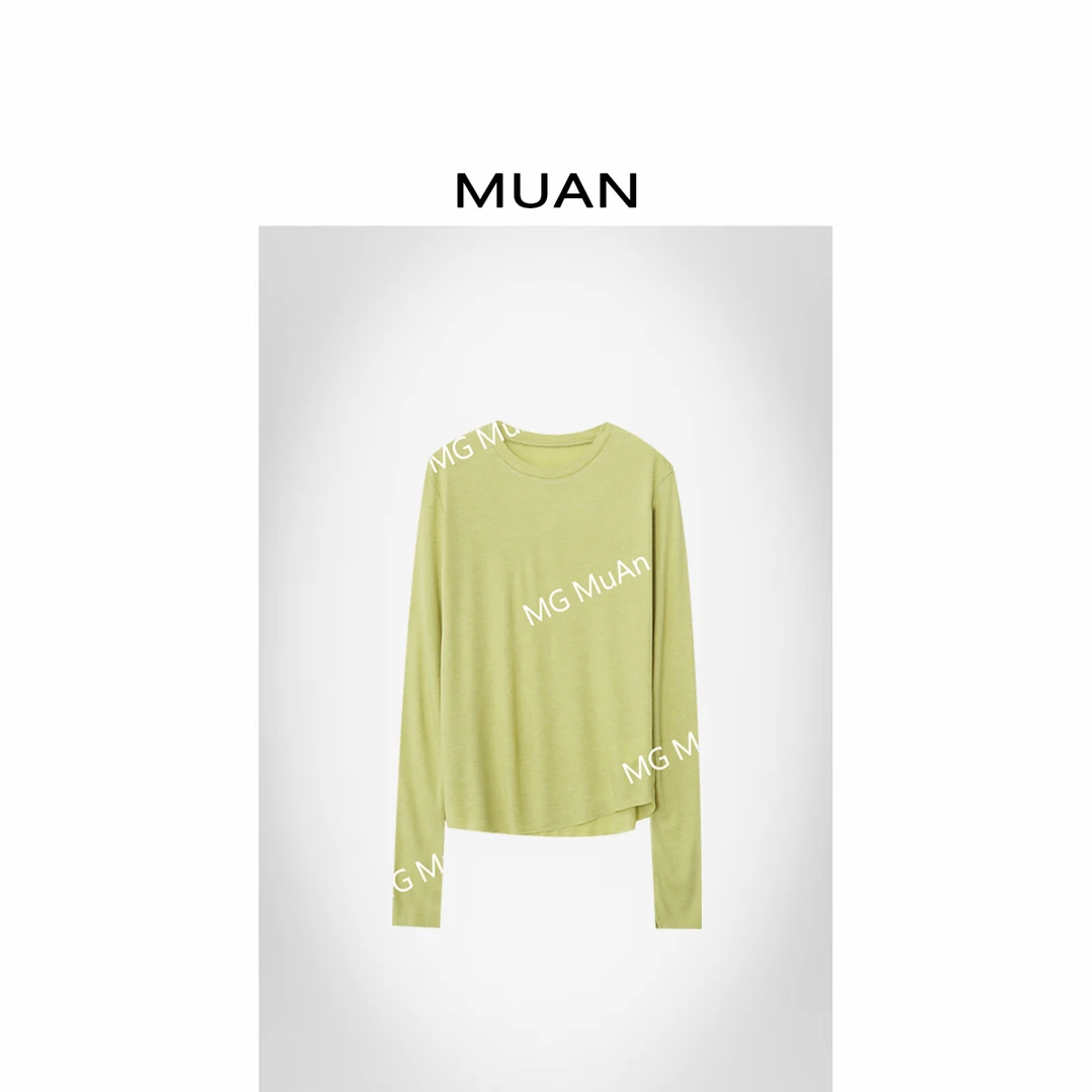 MUAN:《清风打底》定制打底宽松简约宽松百搭上衣女HH-5958