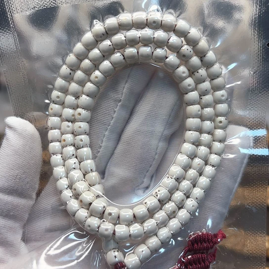 星月菩提吊坠高货同枝原白6*5正月数星