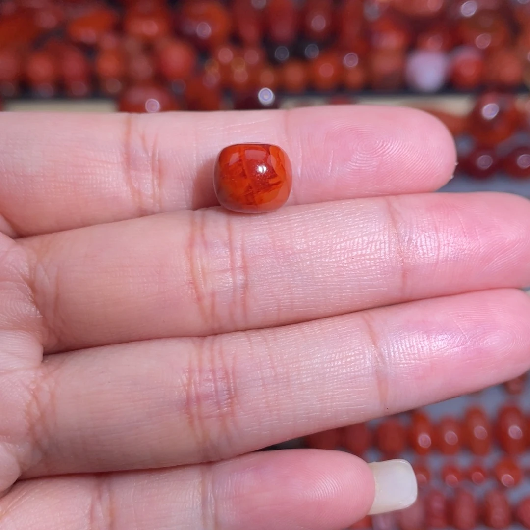 南红玛瑙未镶嵌火焰老型9.8mm