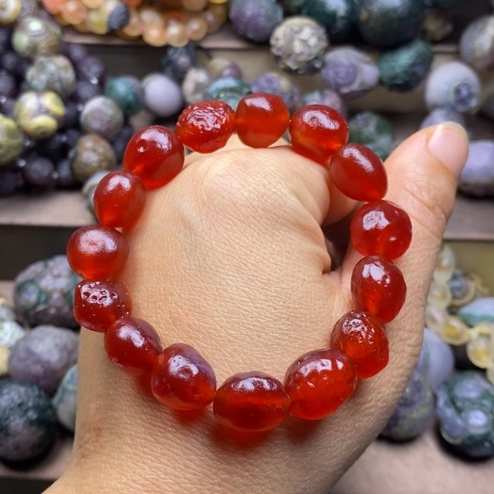 玛瑙/玉髓颈饰合金