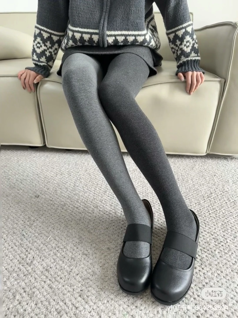 W H打底裤时尚显瘦网红运动高腰女士黑色加厚