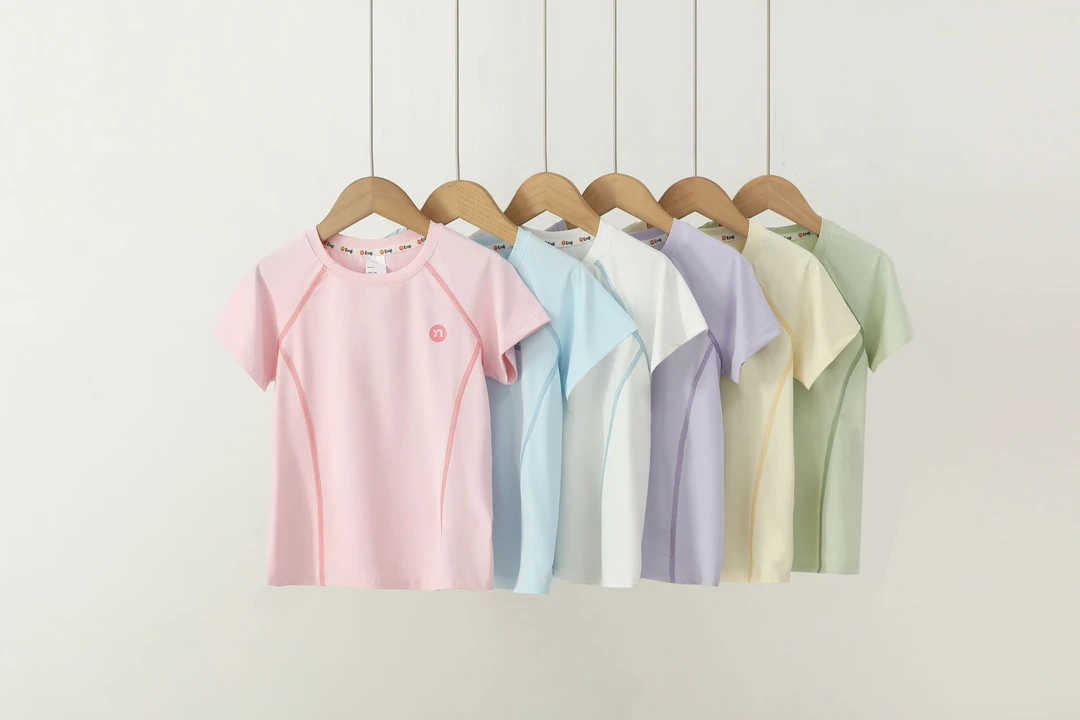 001童装T恤男童女童运动夏款圆领中大童休闲夏季S9030