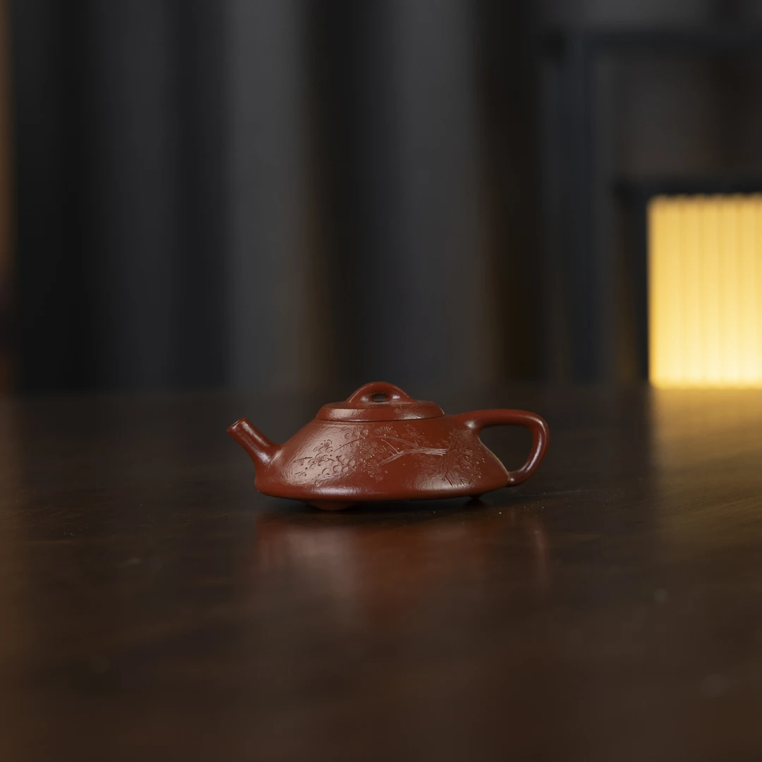 珽珽茶器 合瓢 孙秋秋制 全手工 大红袍 80cc家用紫砂壶