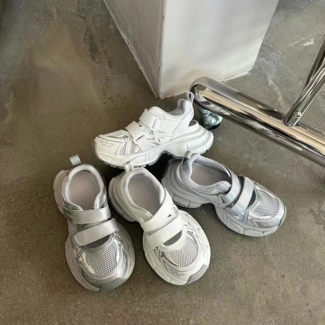 唐小肉潮鞋ins街头老爹运动凉鞋显瘦镂空魔术贴设计好穿4-1401