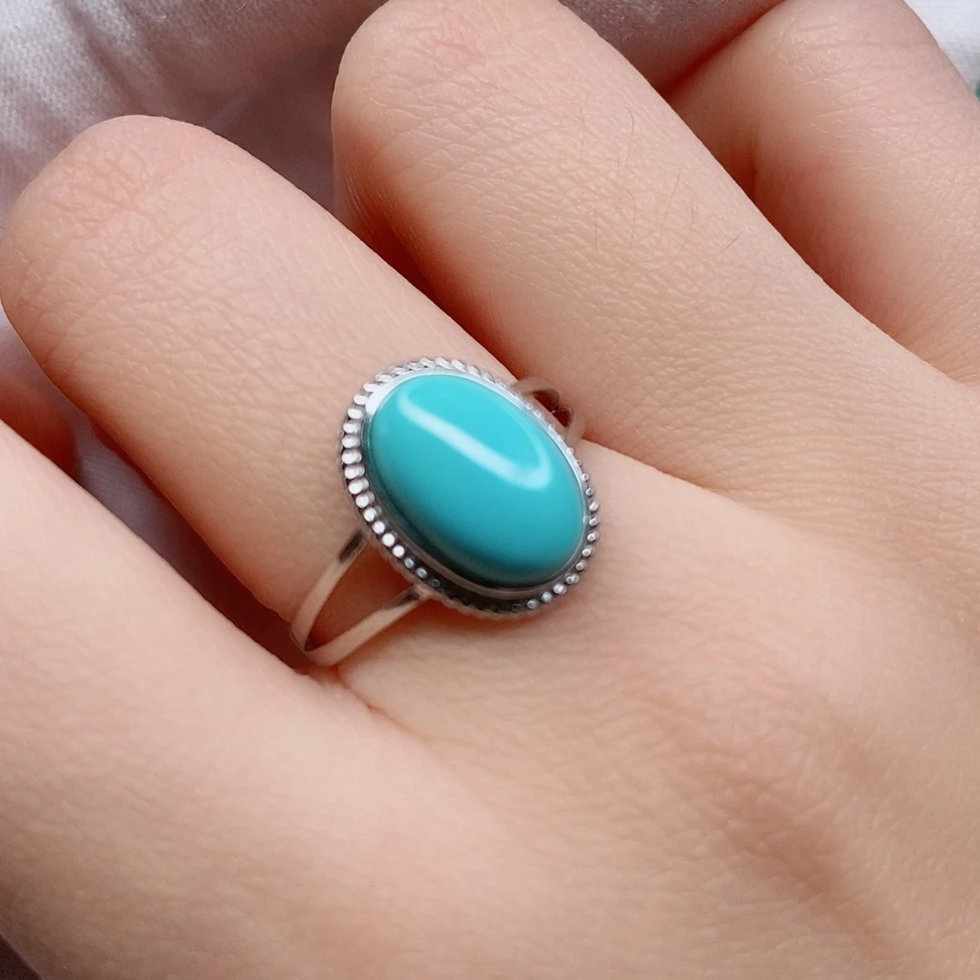 绿松石配饰银S925镶嵌