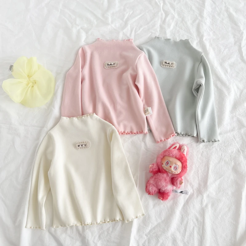 【现货】叭啦妈咪女童打底衫2025秋装新款春秋可爱洋气童装HLM5052