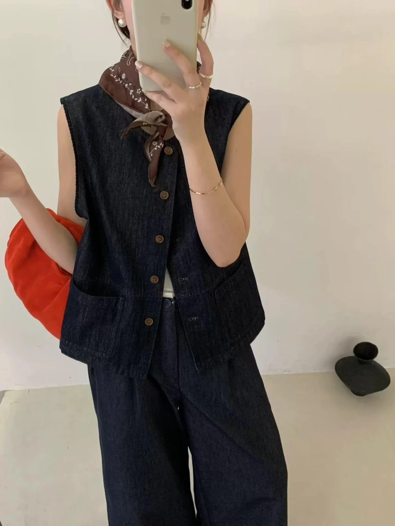 牛仔马甲新款5173欧货