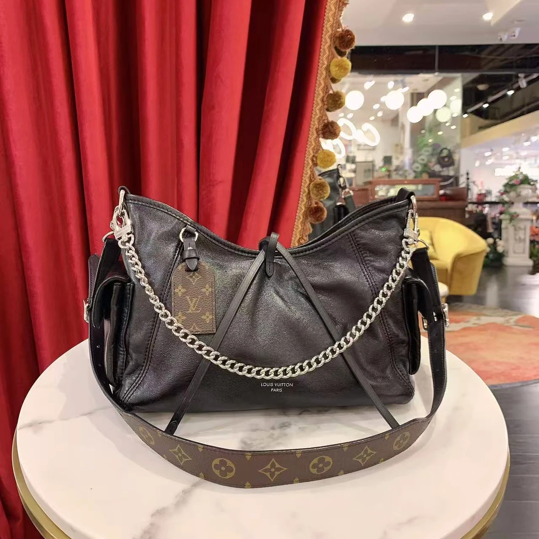 95新 LouisVuitton/路易威登 GGS黑武士carryall小号黑色32982975