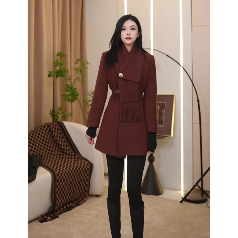 冬季新款气质时尚设计师高定款白鸭绒羽绒服