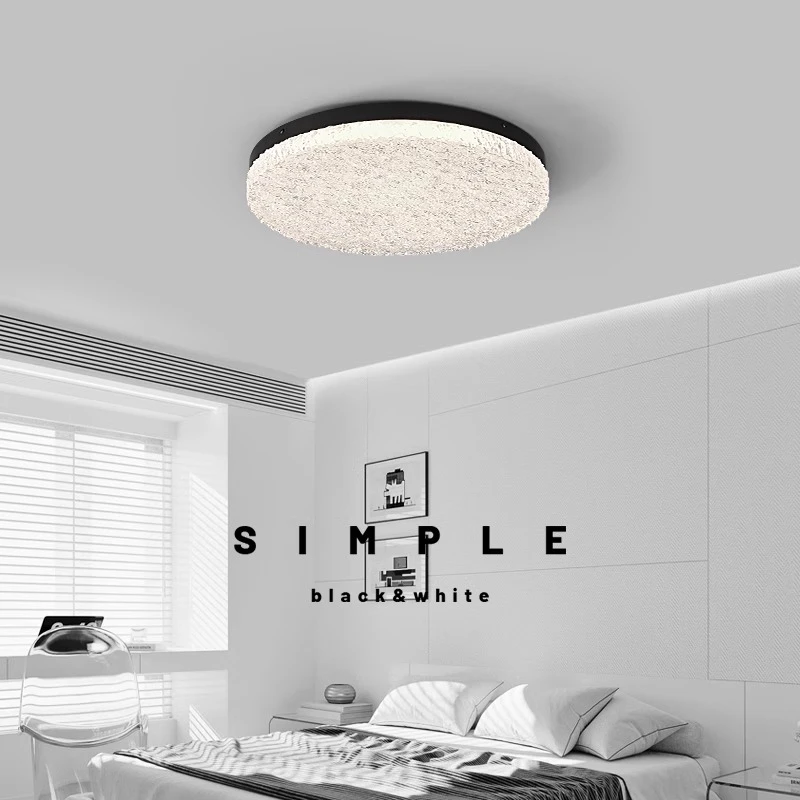 全铜意式极简卧室吸顶灯现代简约轻奢主卧房间灯全光谱护眼书房灯