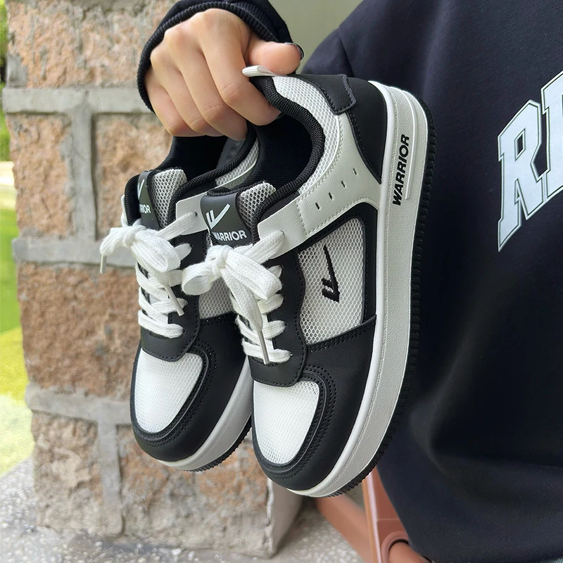 回力男鞋板鞋休闲网面透气轻便黑白熊猫小白鞋厚底鞋学生百搭情侣