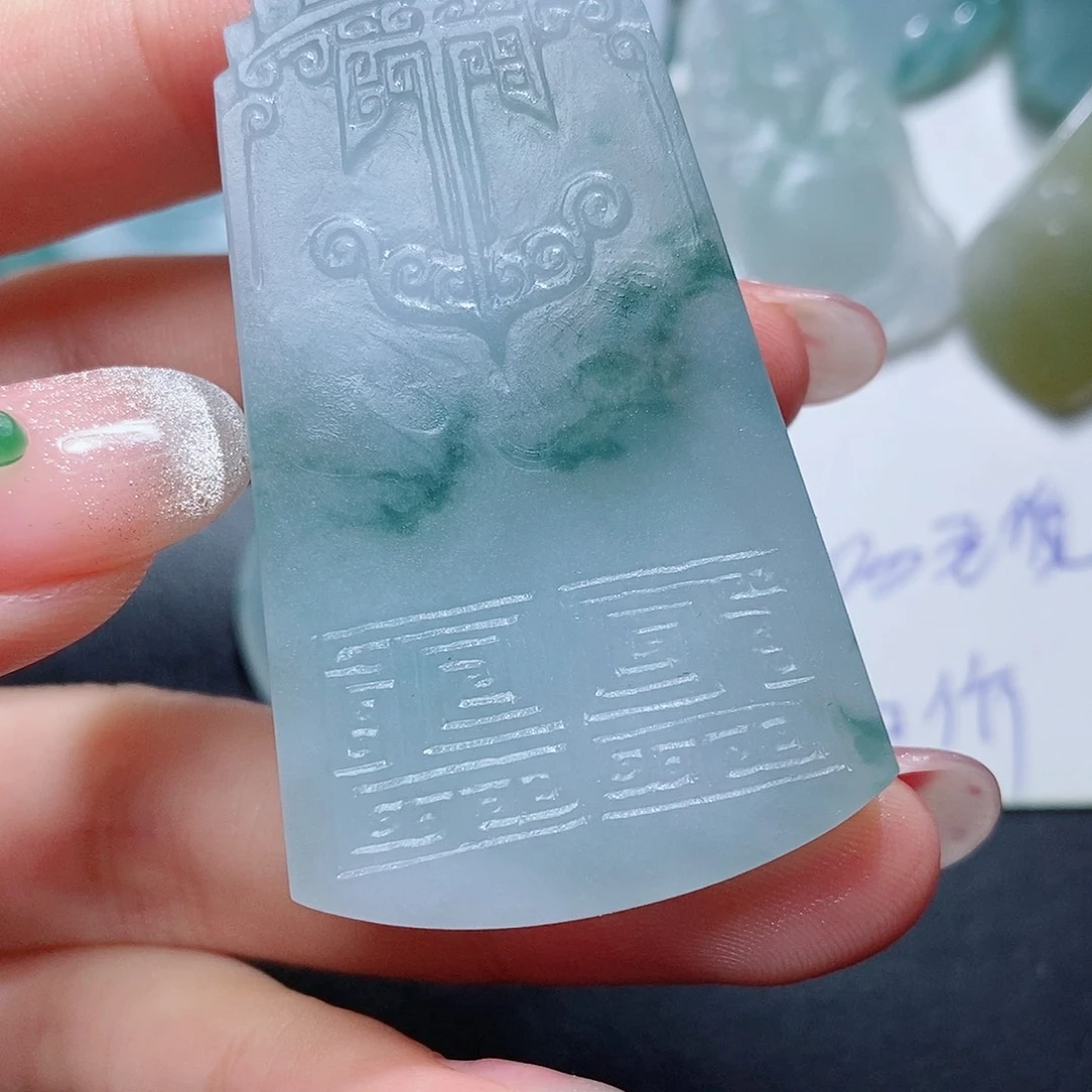 定制翡翠未镶嵌毛货付款后联系客服确认抛光