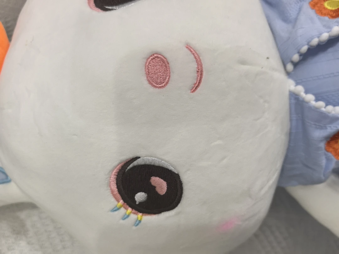 蓝色裙子兔毛绒玩具布娃娃玩偶