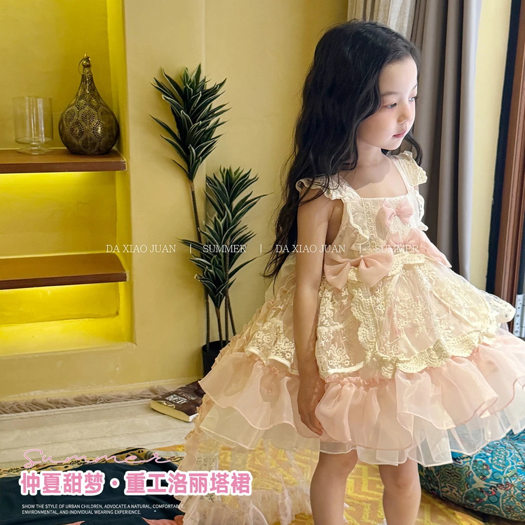 现货【大小卷】儿童夏季忡夏甜梦·重工洛丽塔公主裙-8809