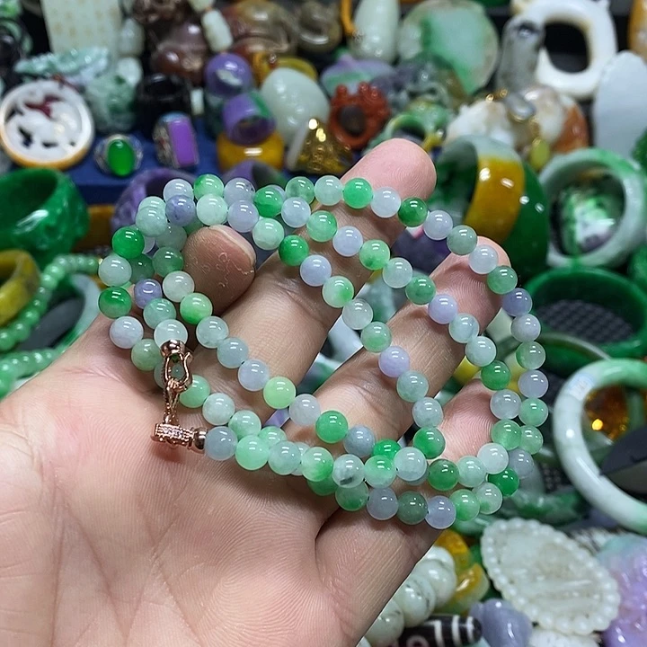 颈饰未镶嵌翡翠缅甸翡翠首饰配饰