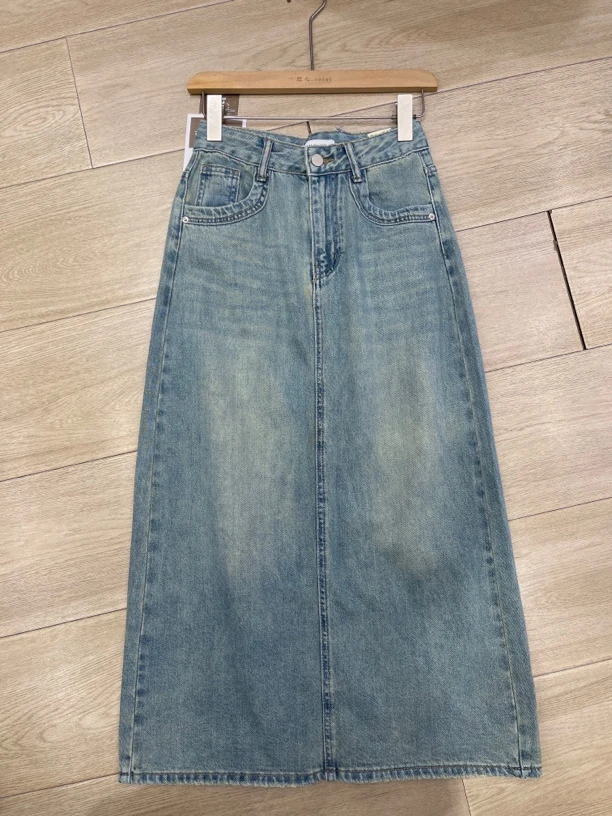 【大欣家】009「复古蓝」牛仔半裙