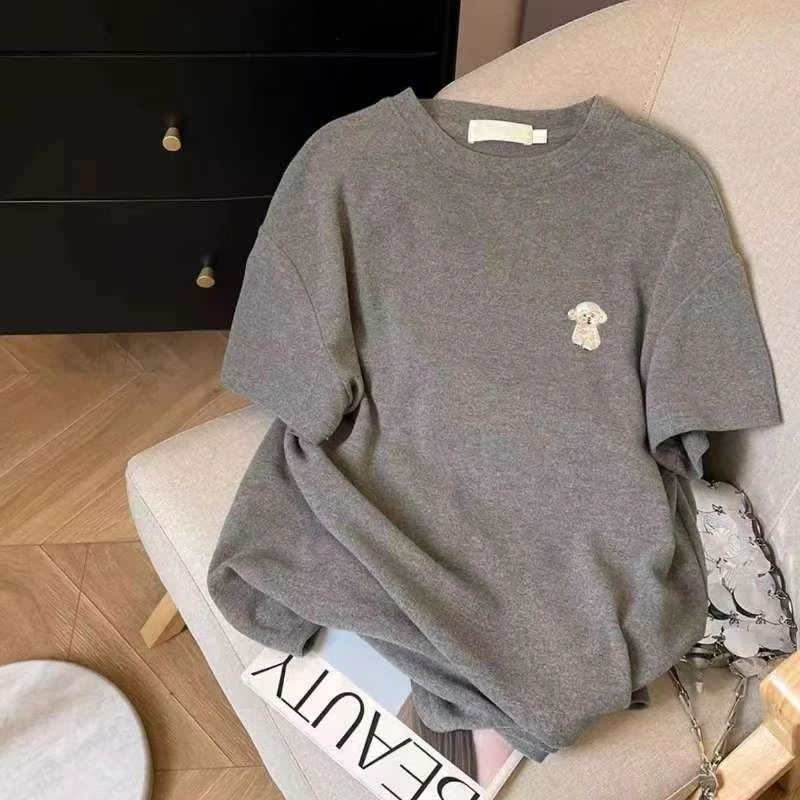 短袖长裤+短裤三件套夏季睡衣女套装休闲女士韩版家居服时尚大码