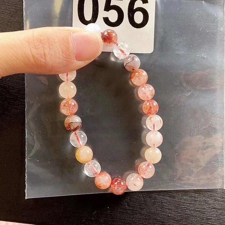 未镶嵌手链水晶卡8+红胶花