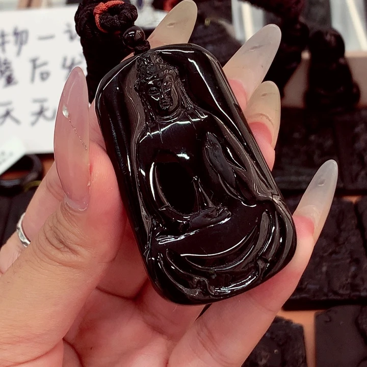 翡翠未镶嵌吊坠(不含链)天然a货钢琴黑特色福利题材挂件