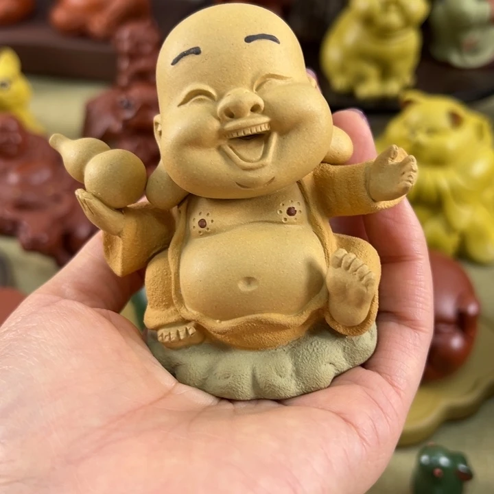 紫砂茶宠紫砂欢喜笑佛