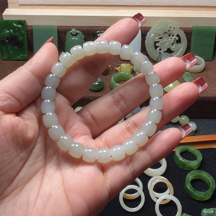 未镶嵌手串和田玉（青白玉）