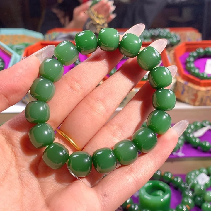 开****未镶嵌手链和田玉（碧玉）