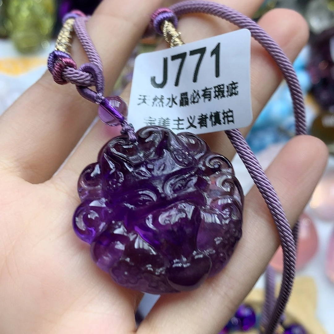 珠宝半成品水晶未镶嵌吊坠