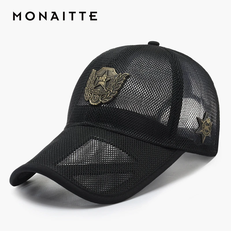 【高品质显脸小棒球帽】蒙奈特帽子男士夏天网眼透气防晒太阳帽女