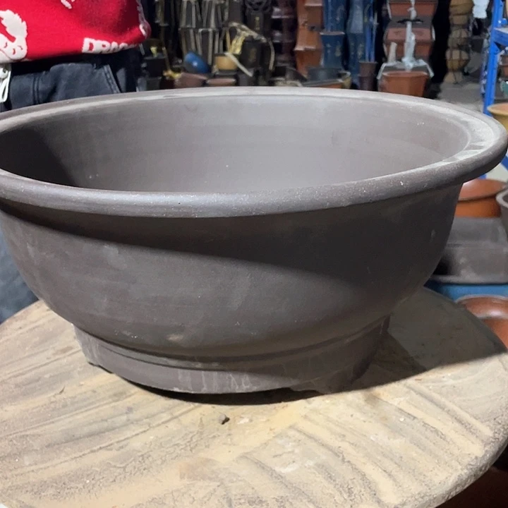 40黑色大碗盆花盆